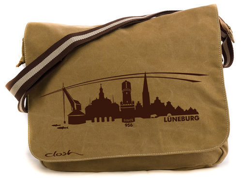 Sahara-Vintage Canvas Messenger Bag "Lüneburg"