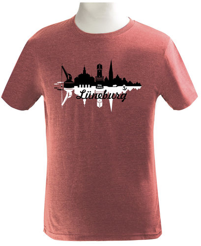 Herren-T-Shirt "Double Skyline" kontrastreich