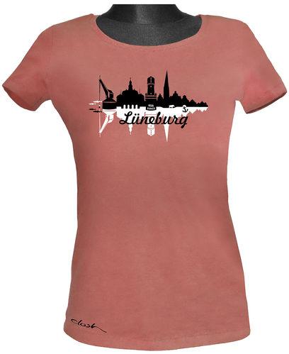Damen-T-Shirt "Double Skyline" kontrastreich